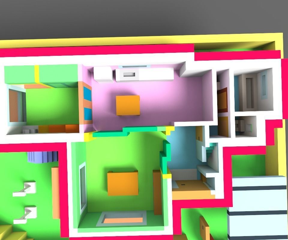 Animation House ver2 3D model_27