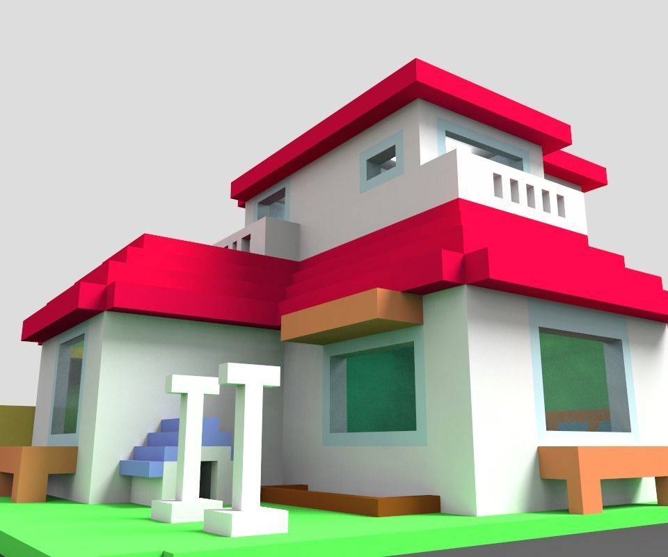 Animation House ver2 3D model_1