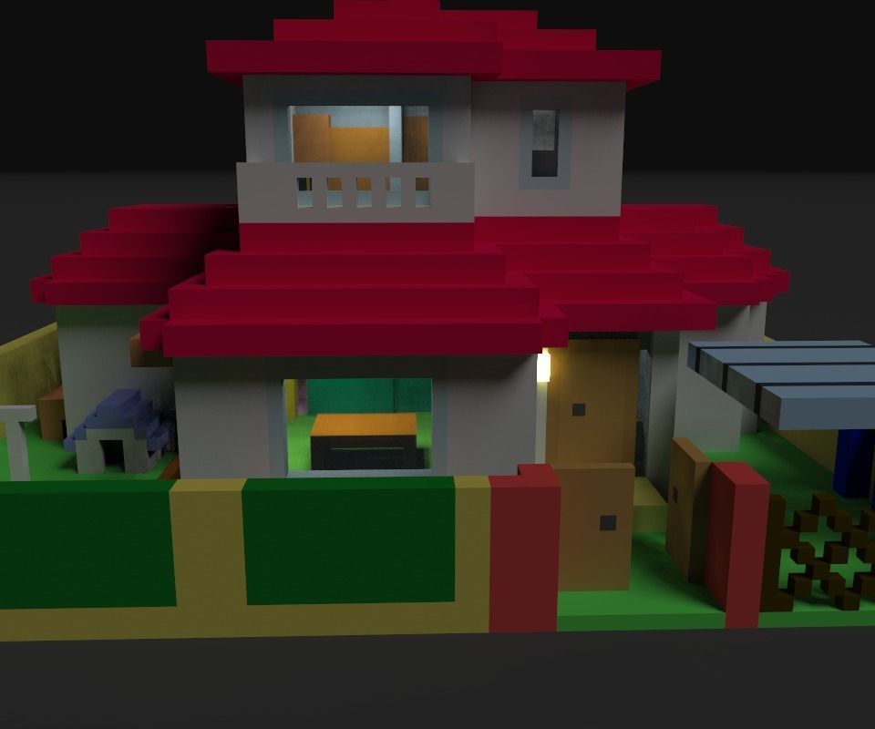 Animation House ver2 3D model_3