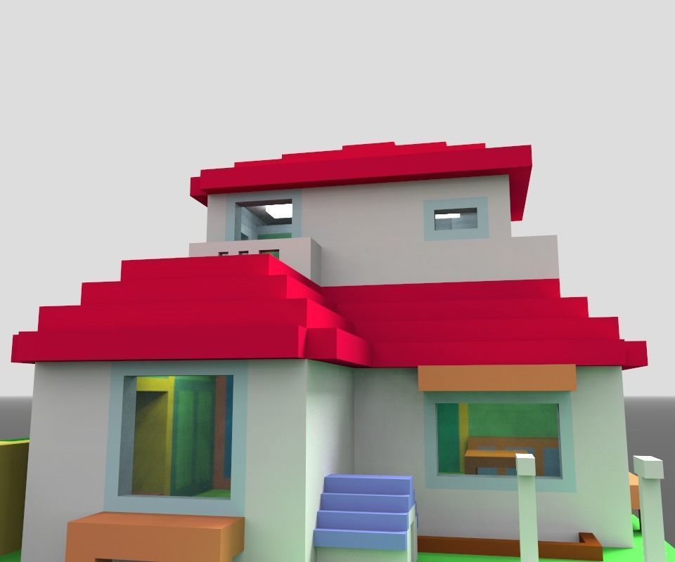 Animation House ver2 3D model_2