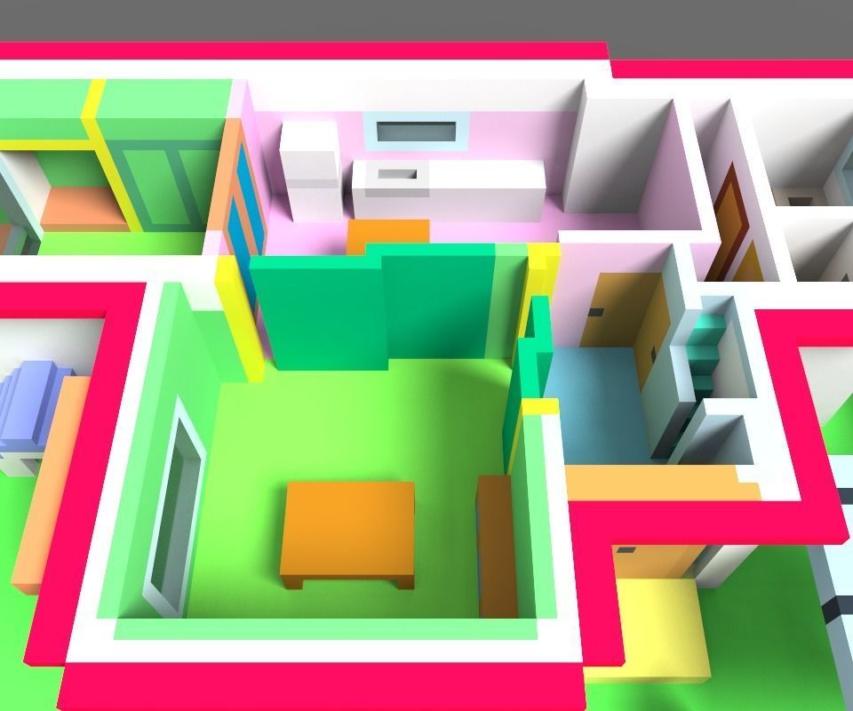 Animation House ver2 3D model_29