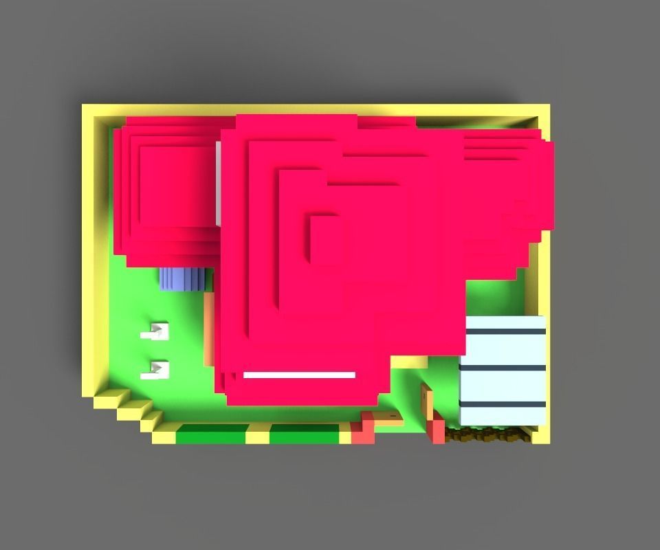 Animation House ver2 3D model_20