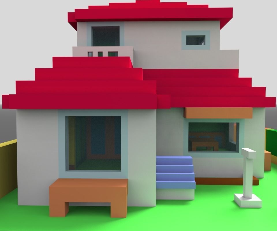 Animation House ver2 3D model_19