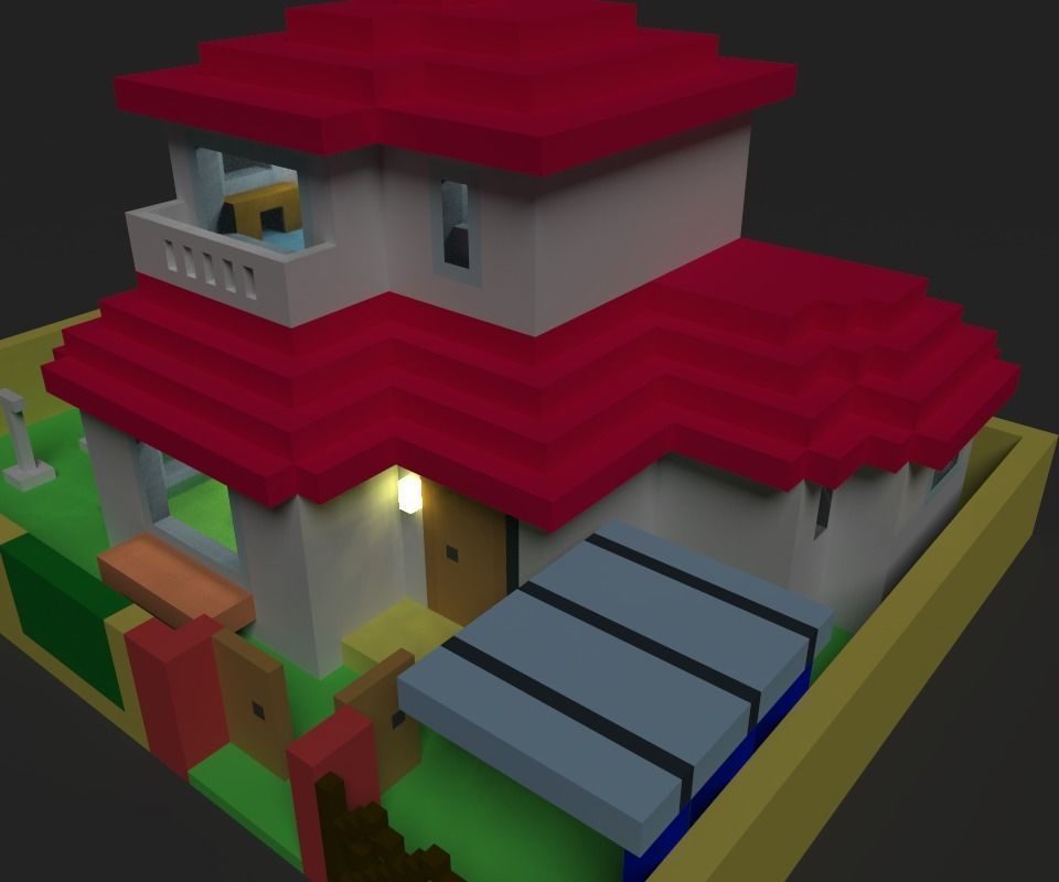 Animation House ver2 3D model_9