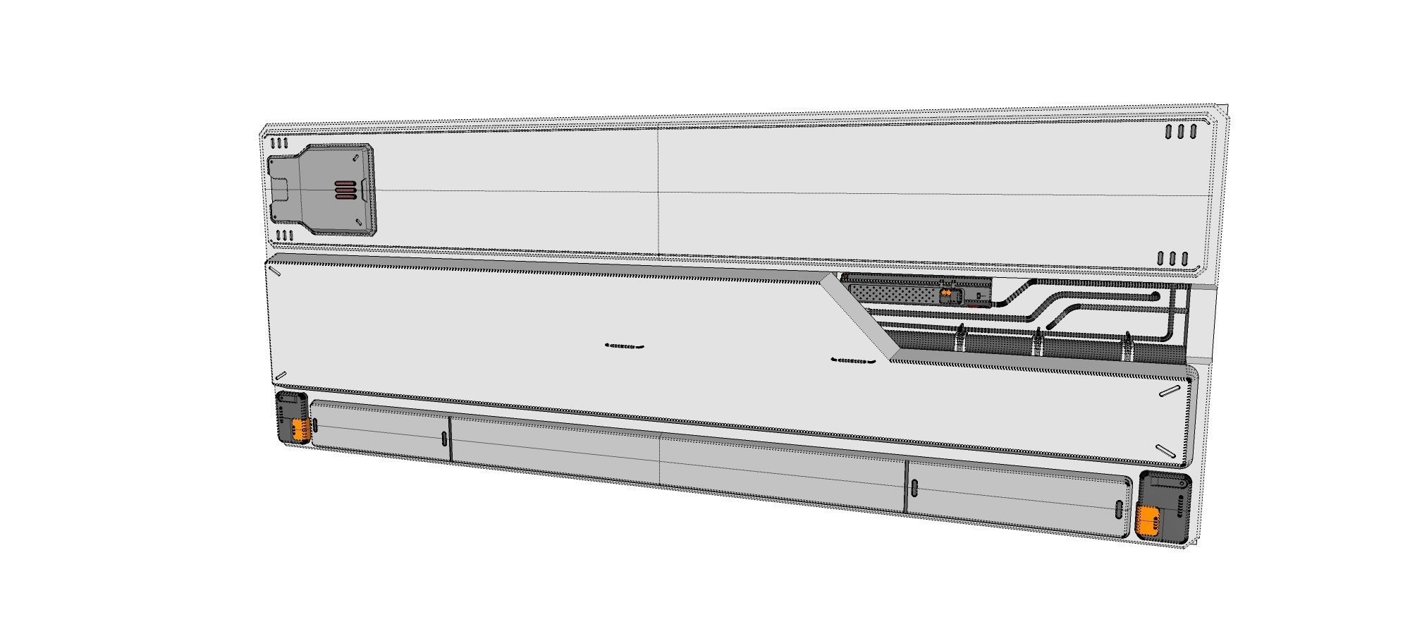 sci-fi Architecture kitbash 1 3D model_37