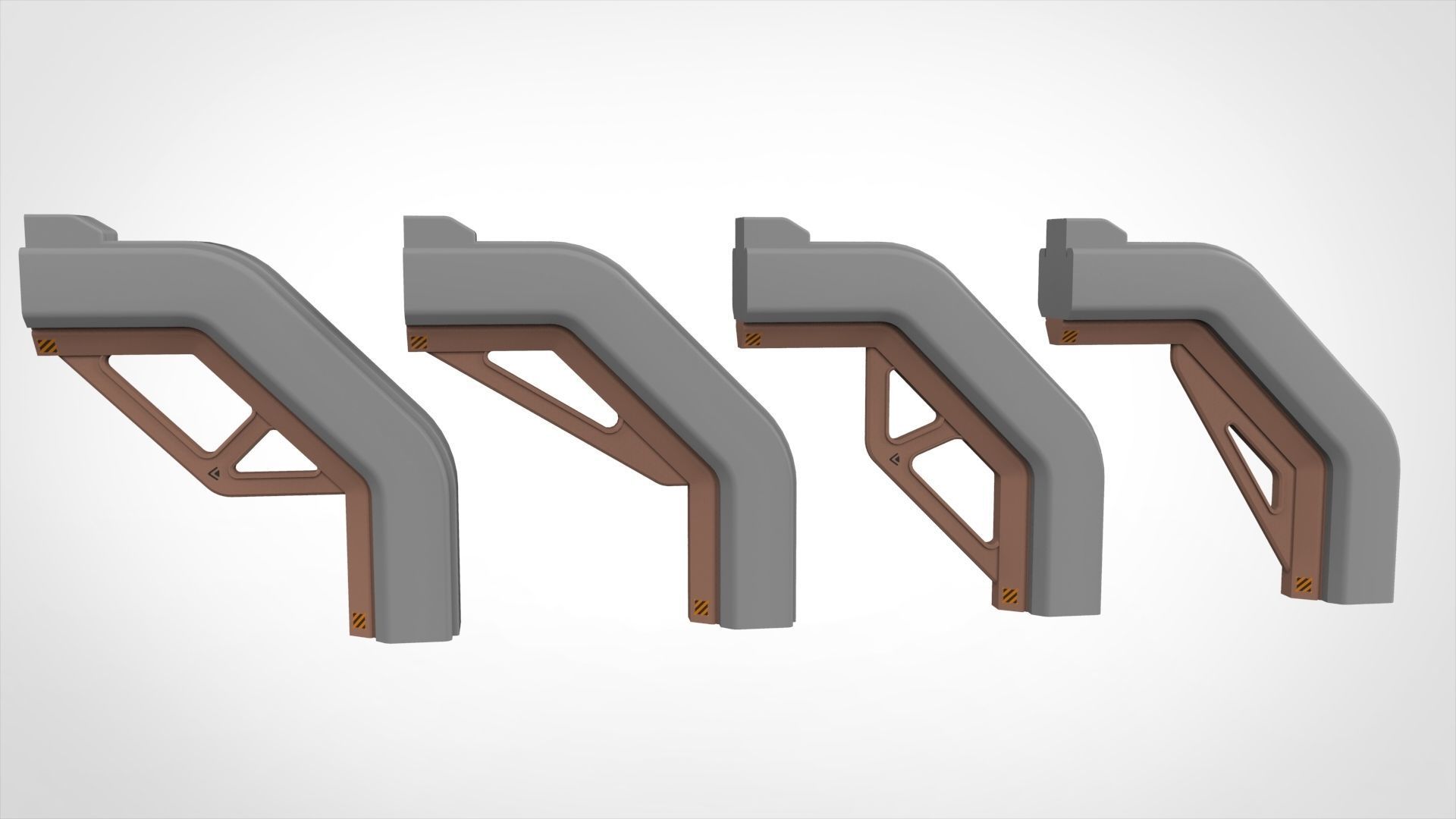 sci-fi Architecture kitbash 1 3D model_27