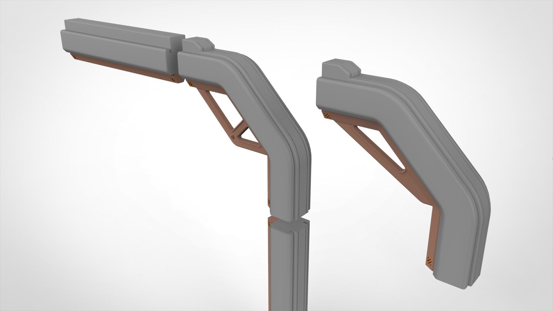 sci-fi Architecture kitbash 1 3D model_26