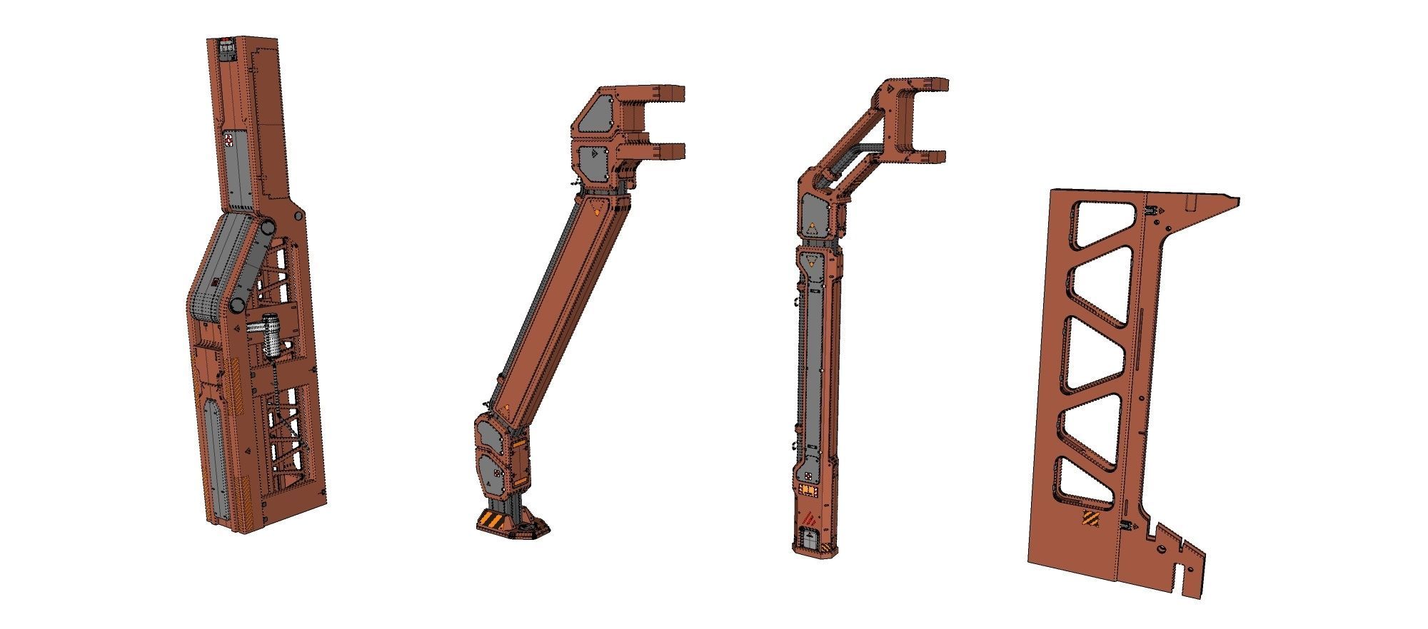 sci-fi Architecture kitbash 1 3D model_30