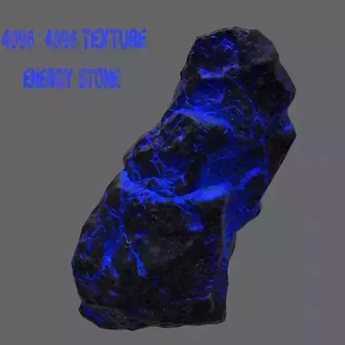Glowing Rock Low-poly 3D model