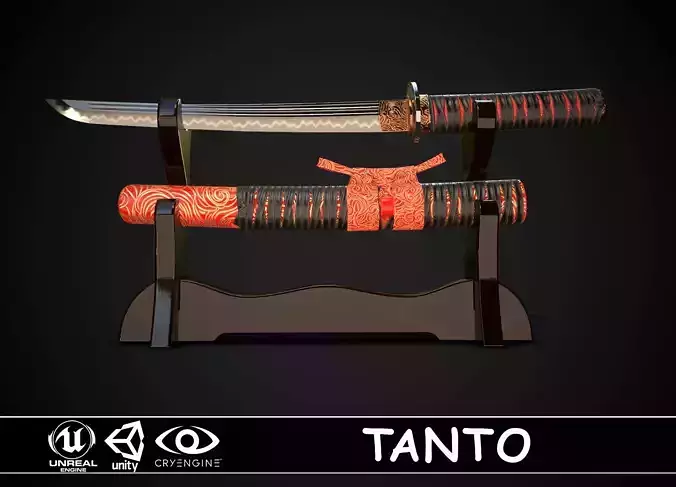 Tanto 03 Low-poly 3D model Tanto 03 Low-poly 3D model