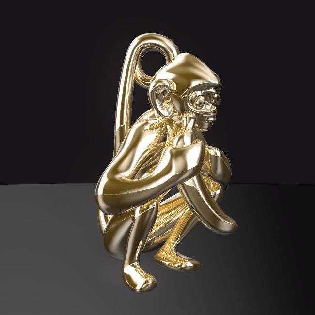 3D-Monkeys 153 3D print model_2