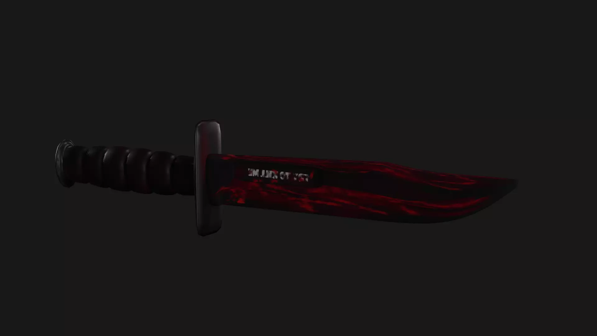 BloodyKnife apocalypse knife Free low-poly 3D model