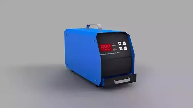 Automatic Photosensitive Flash Stamp Machine Free low-poly 3D model