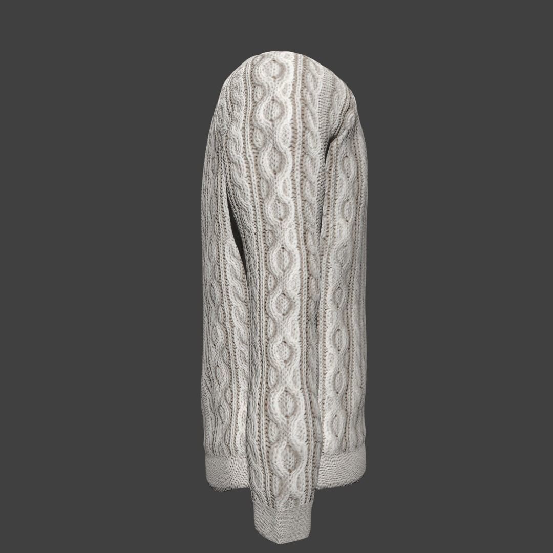 sweater Low-poly 3D model_13