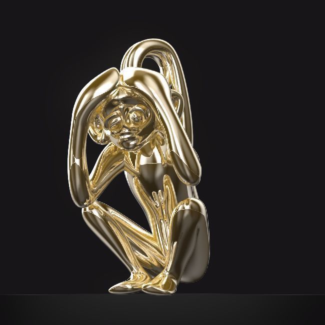 3D-Monkeys 163 3D print model_2