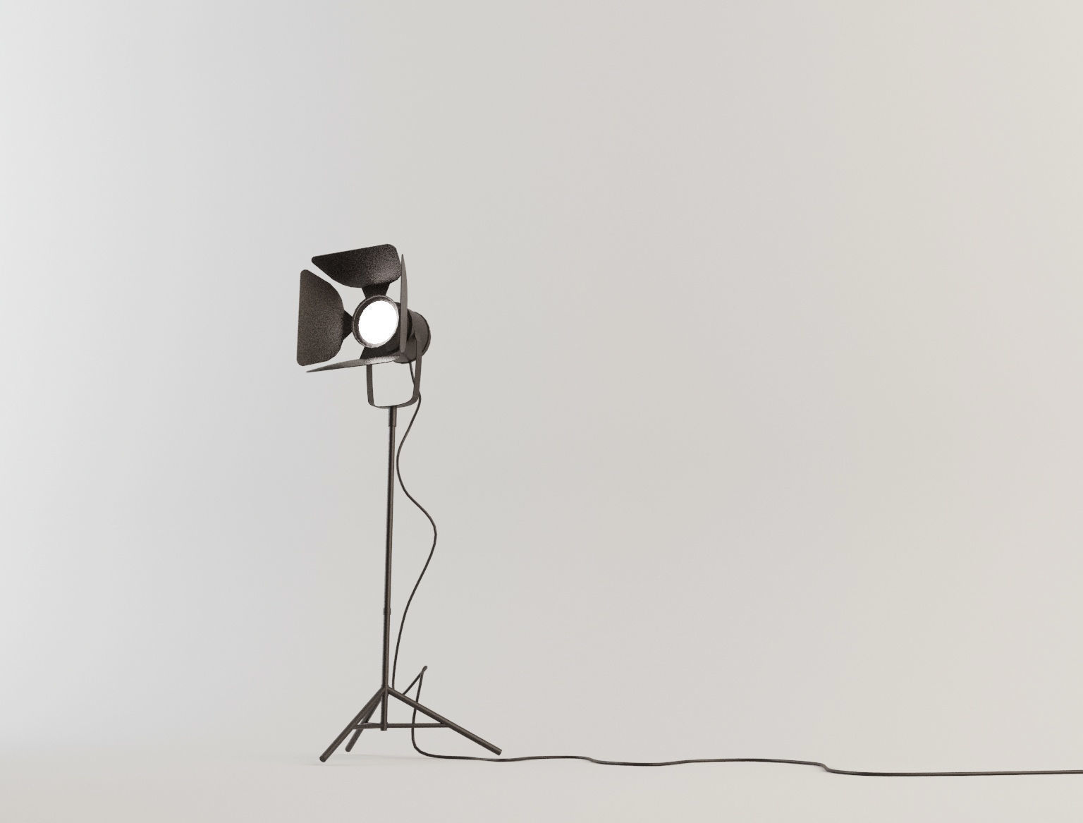 Focus Lamp 1 Lowpoly Low-poly 3D model_5