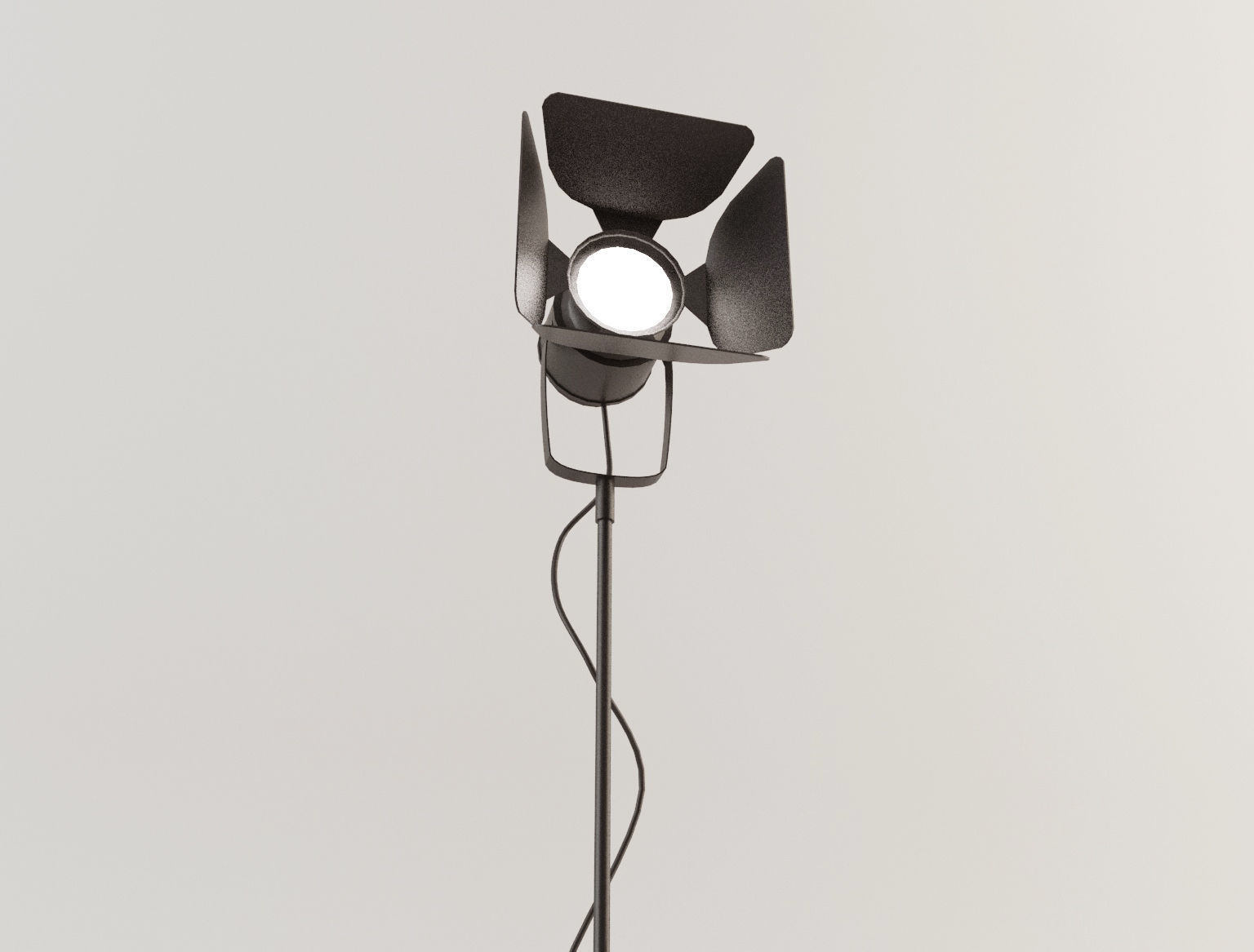 Focus Lamp 1 Lowpoly Low-poly 3D model_1