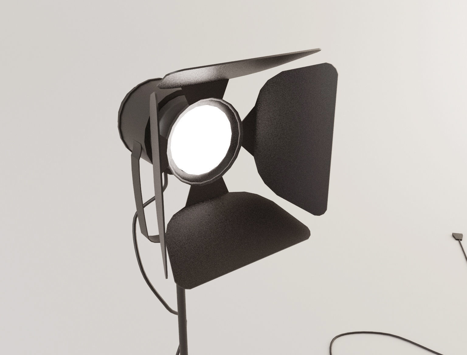 Focus Lamp 1 Lowpoly Low-poly 3D model_3