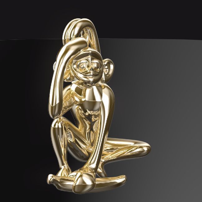 3D-Monkeys 166 3D print model_2