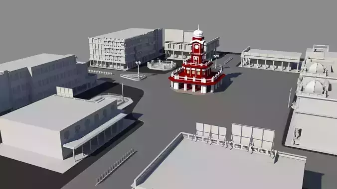 Full street 3D model