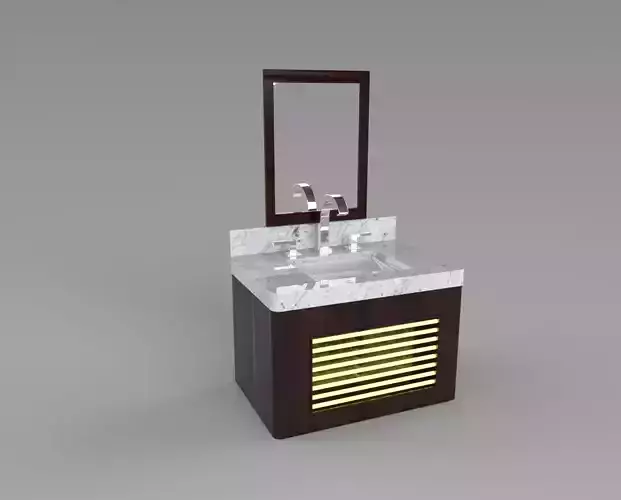 Modern Bathroom Sink 3D model