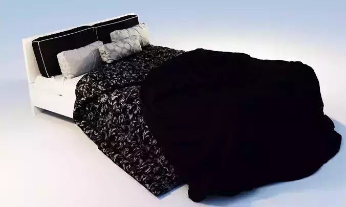 Bed Glanze black