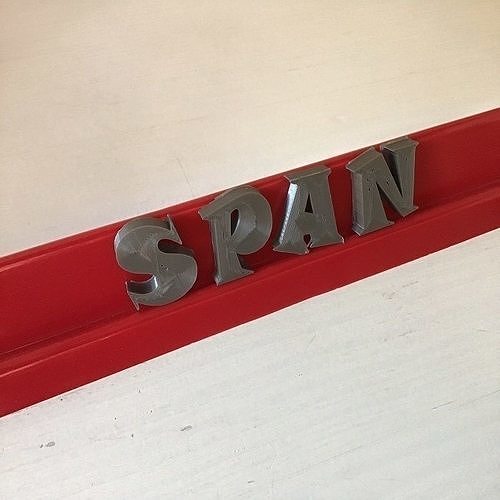 Test SNAP font  3d letters  free download Free 3D print model