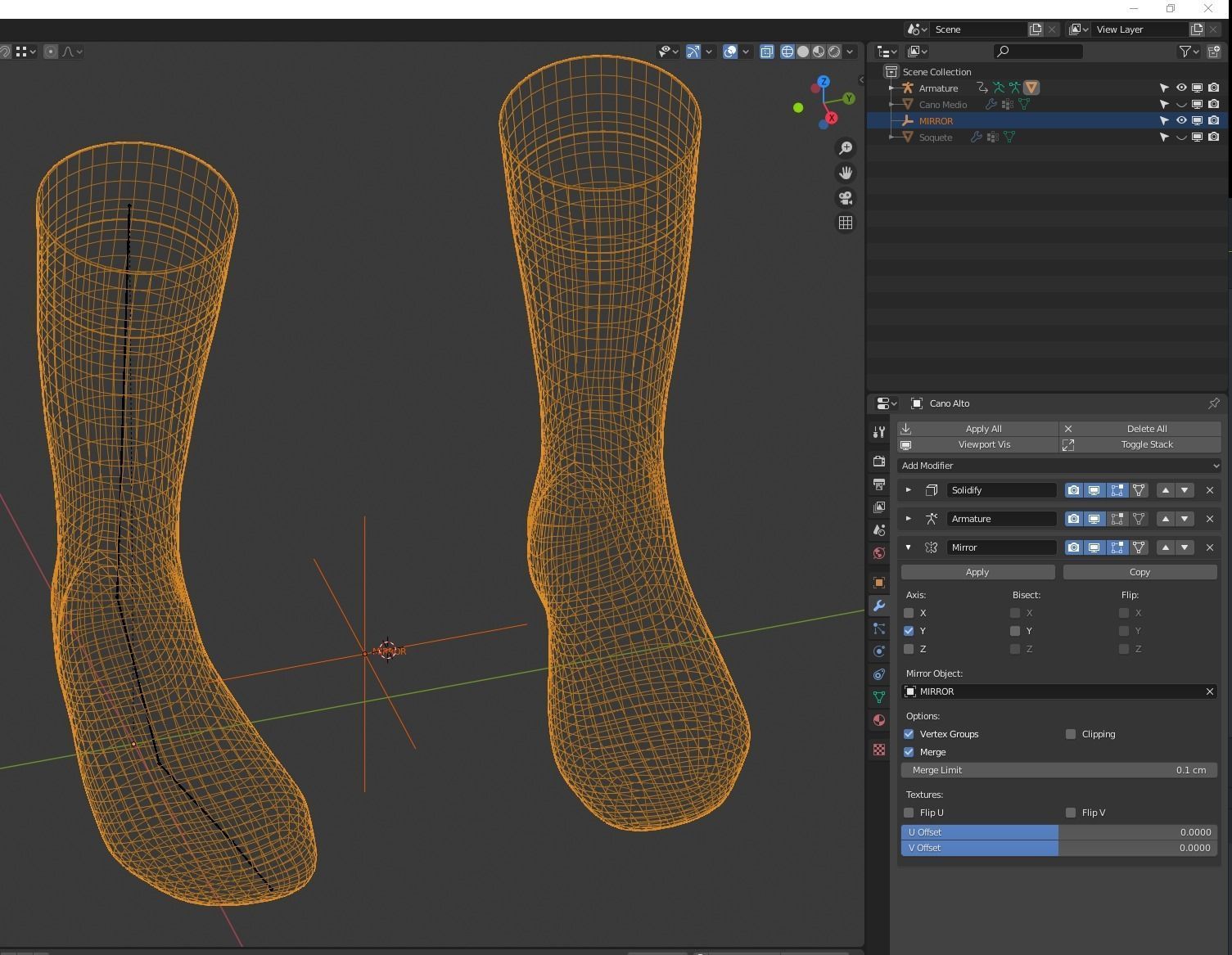 Full Mockup for socks Low-poly 3D model_14