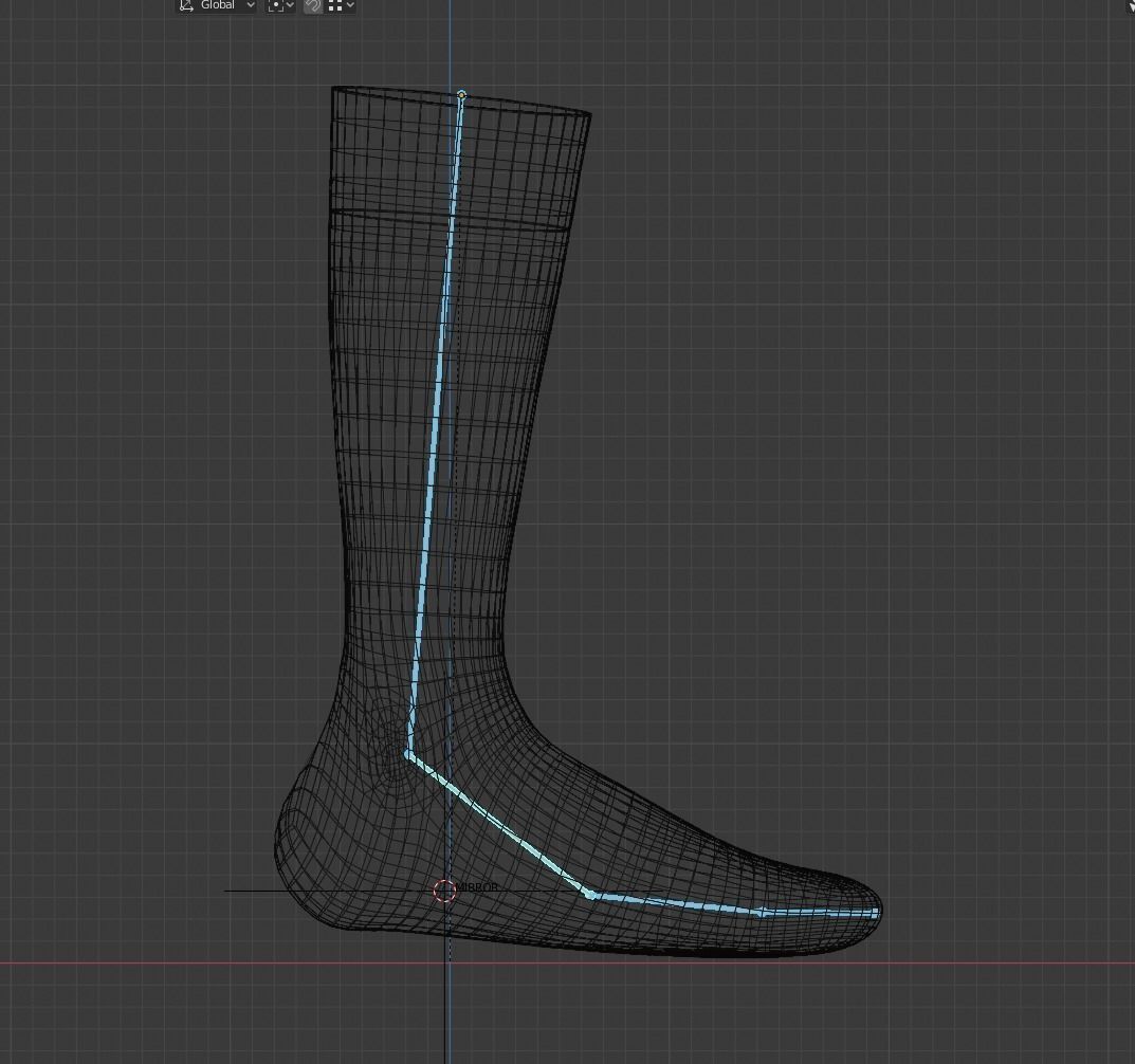 Full Mockup for socks Low-poly 3D model_13