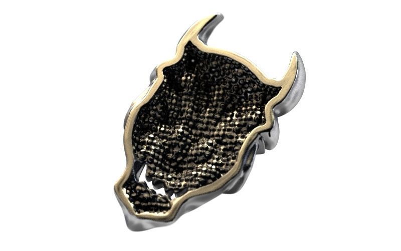 Oni Mask 3D print model_3