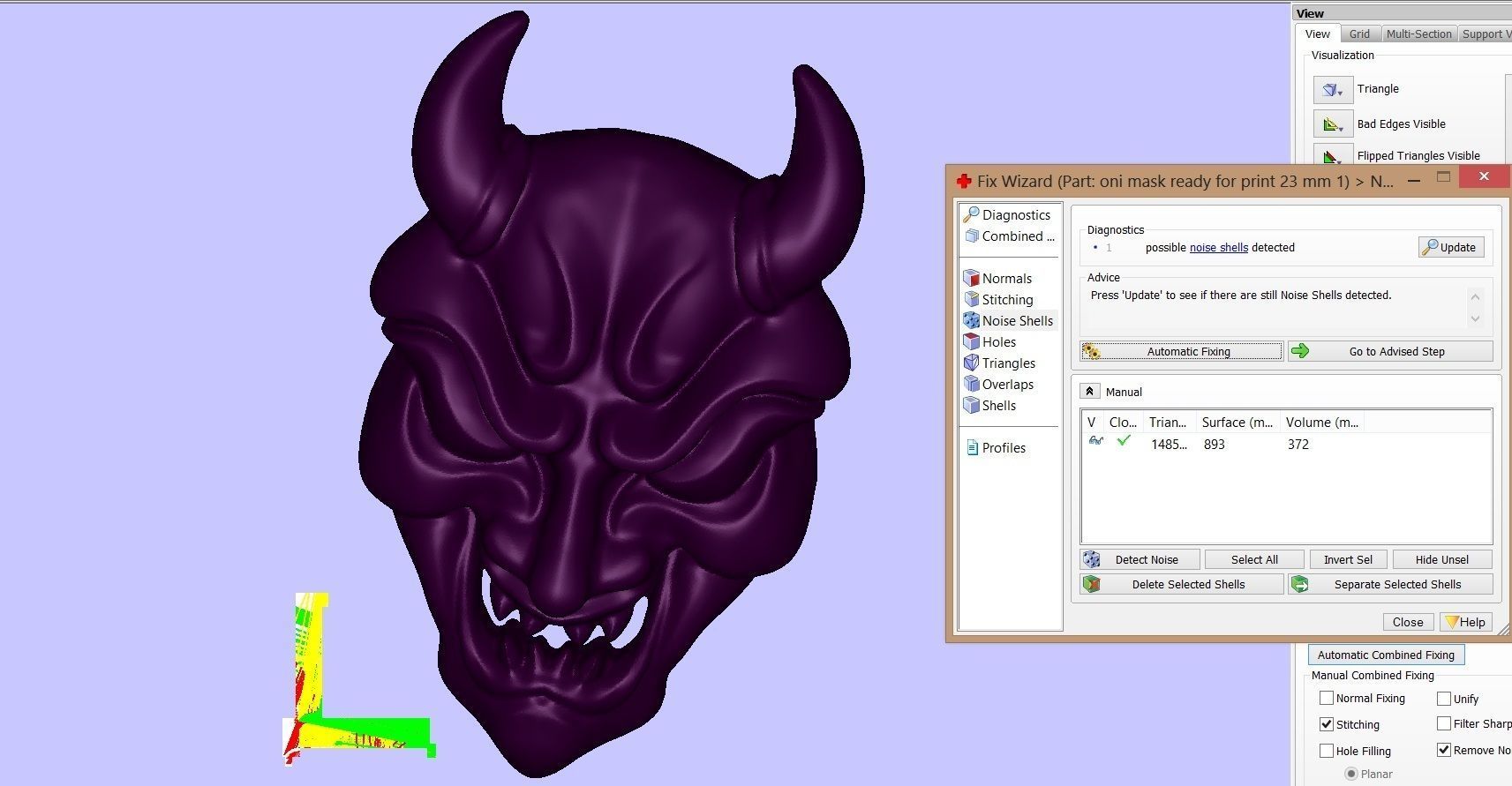 Oni Mask 3D print model_5