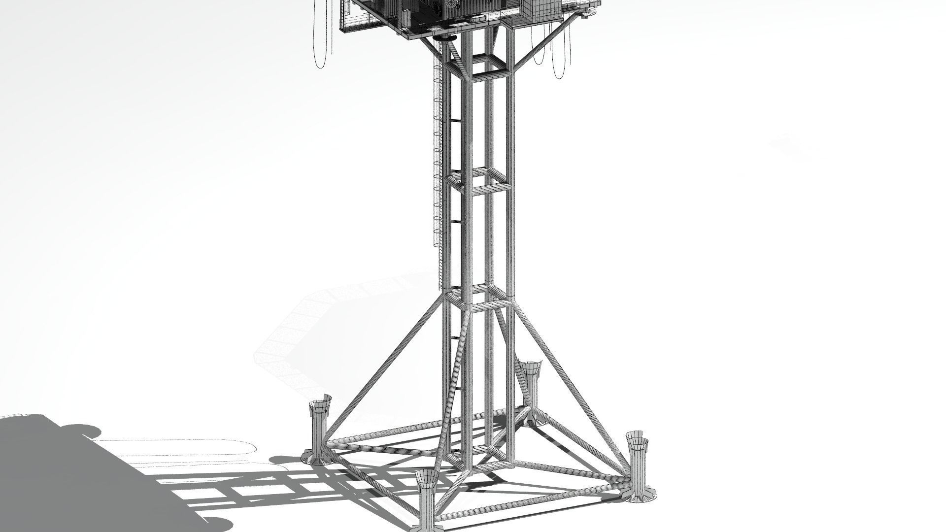 minimum facility platform 3D model_19