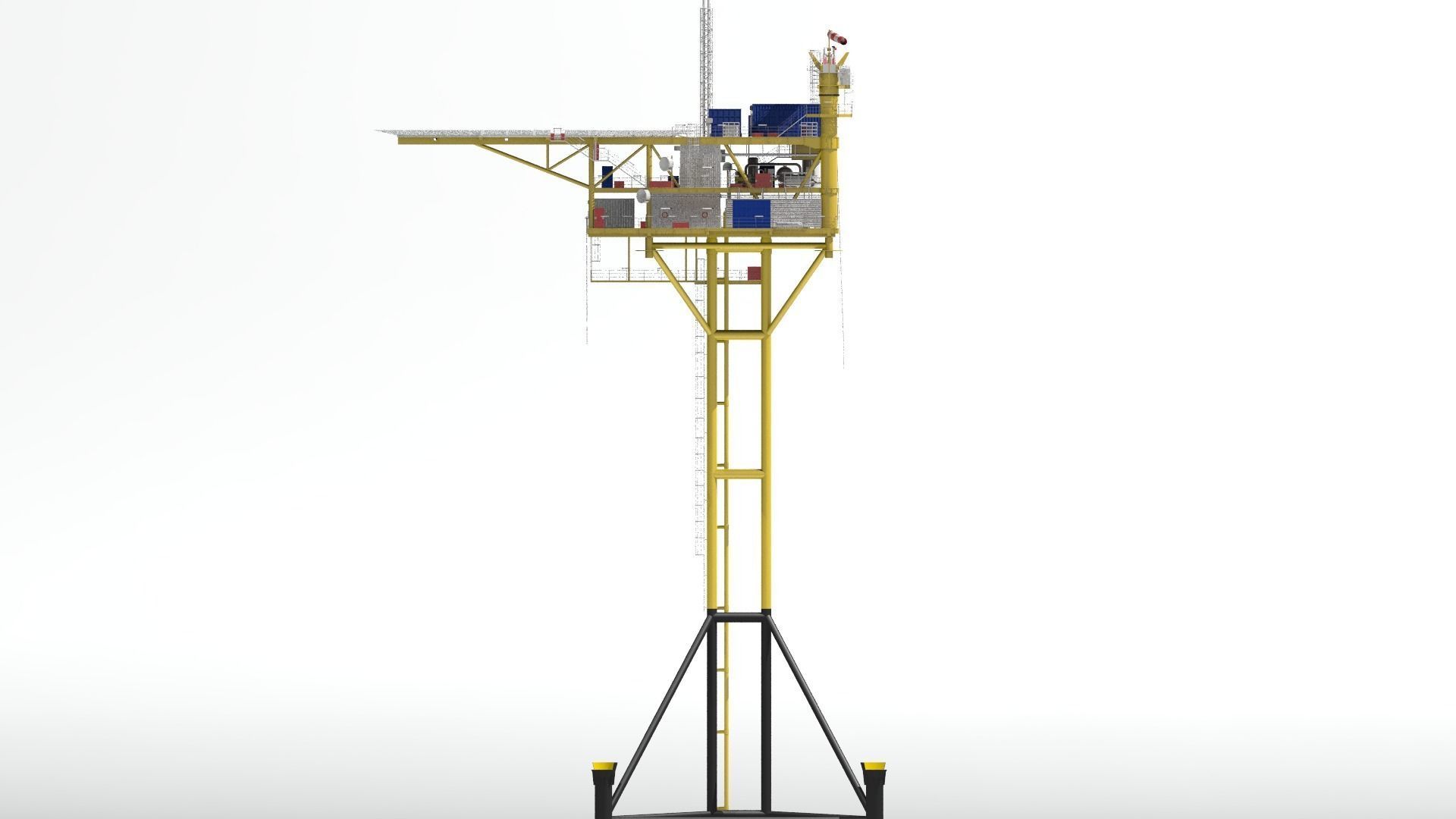 minimum facility platform 3D model_14
