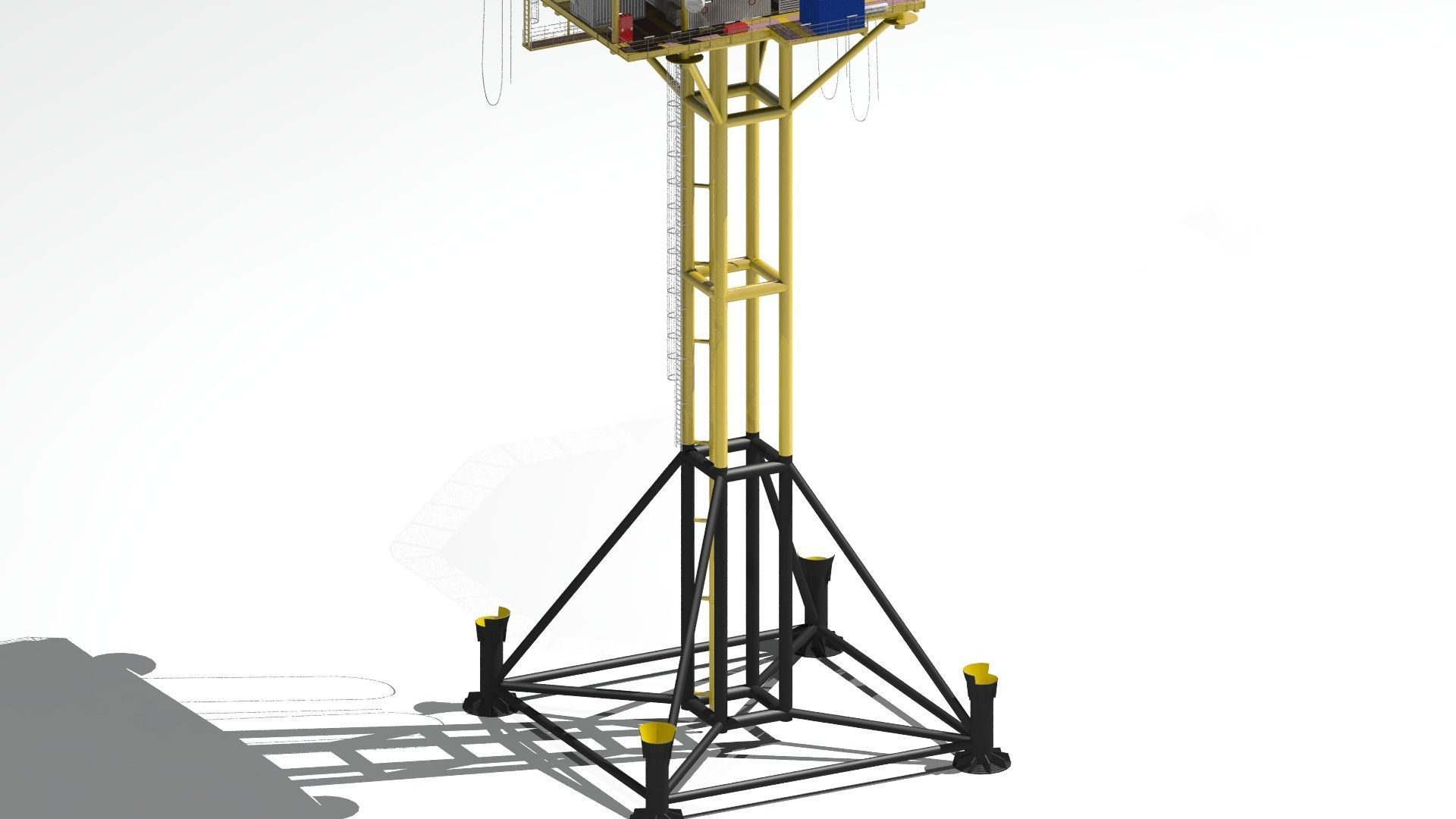 minimum facility platform 3D model_18