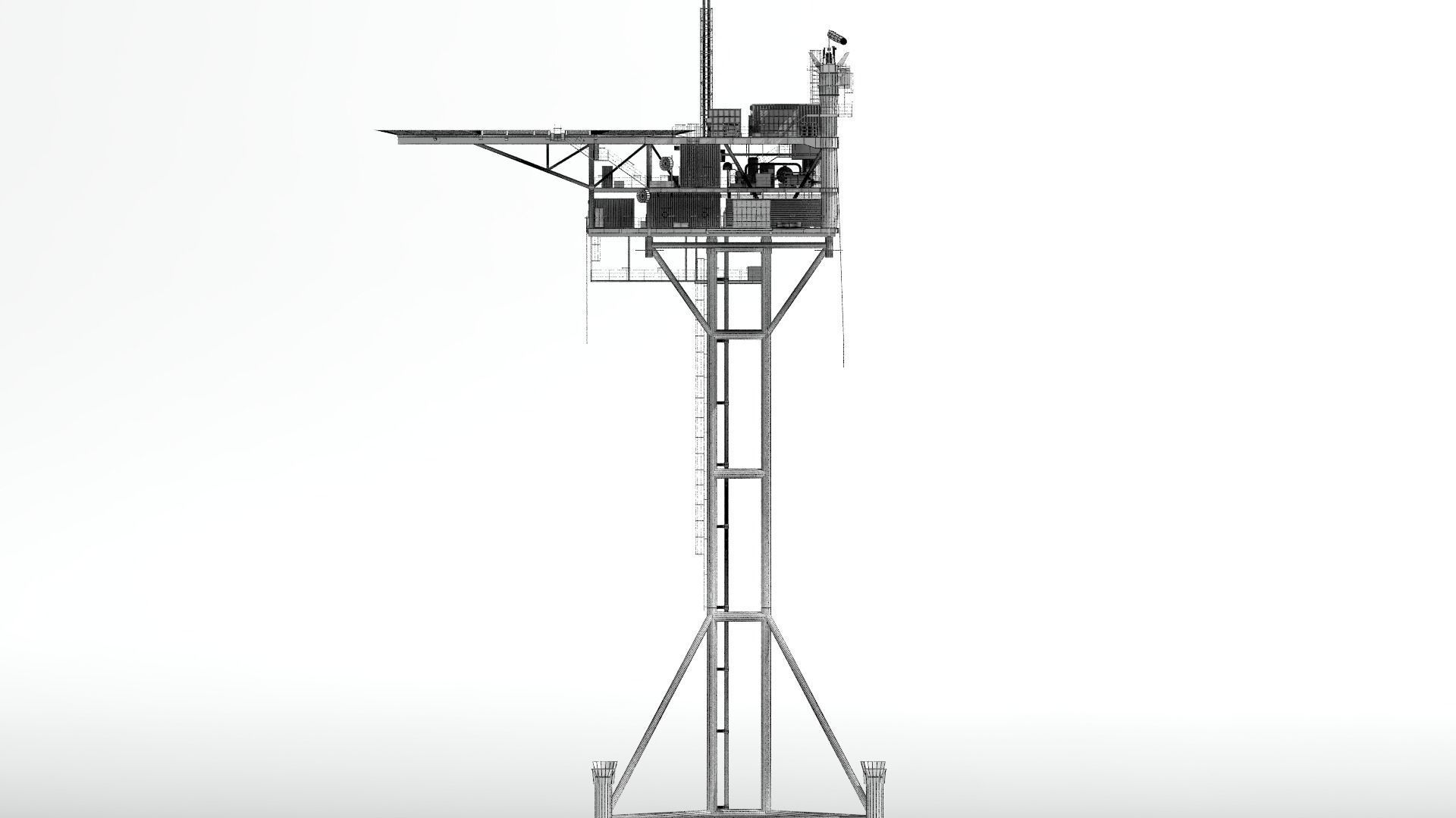 minimum facility platform 3D model_15