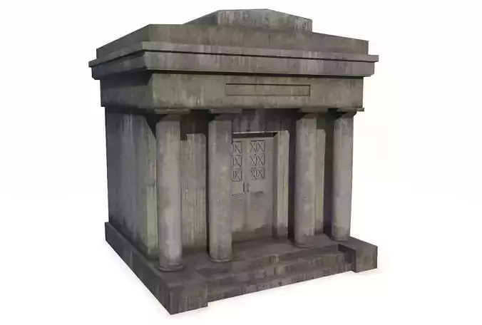 Mausoleum 4 PBR old building with columns and pillars