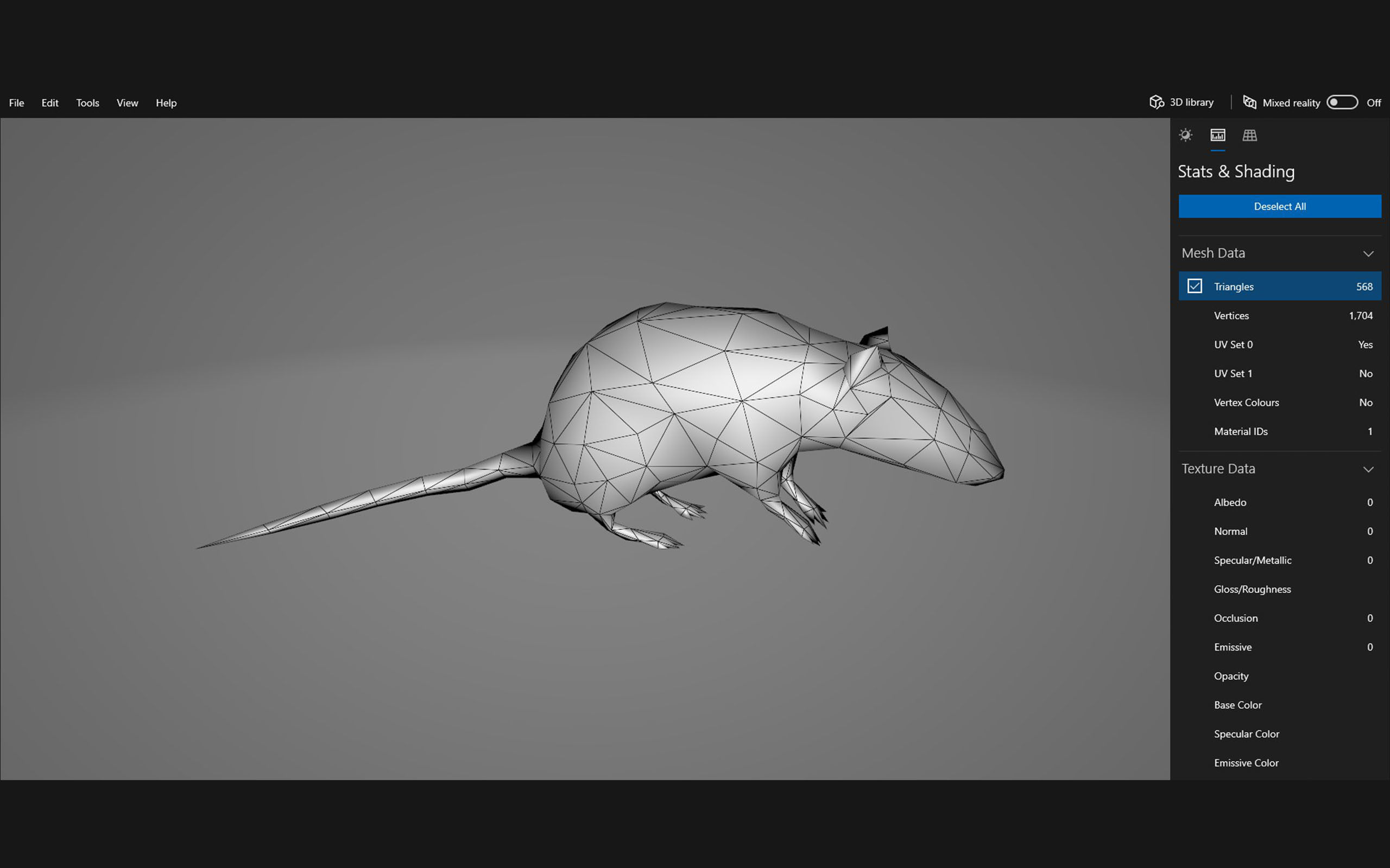 Low-Poly Rat Rigged-Animated Mouse 3D Model Low-poly 3D model_6