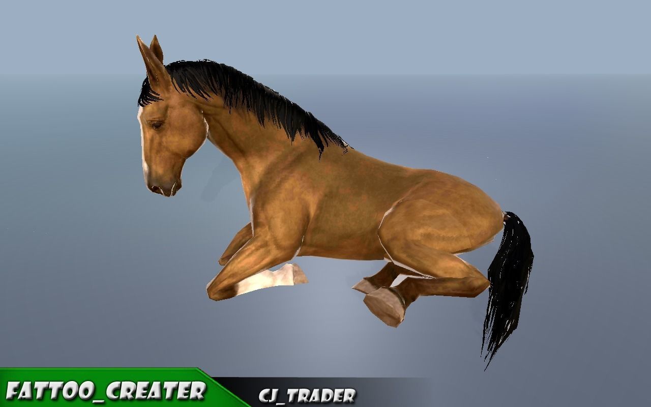 Horse Rigged-Animated 3D Model 3D model_1