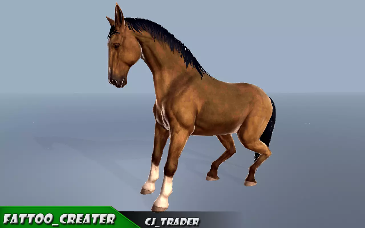 Horse Rigged-Animated 3D Model 3D model_0