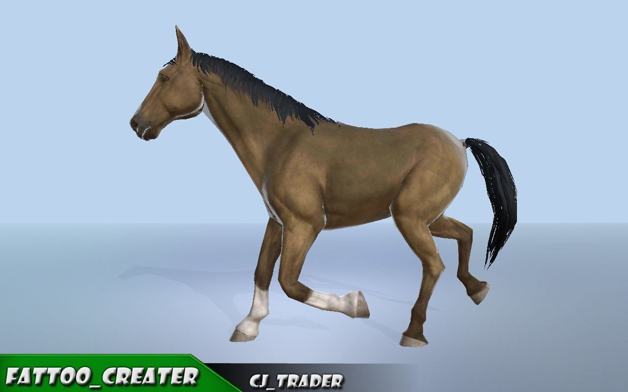 Horse Rigged-Animated 3D Model 3D model_2