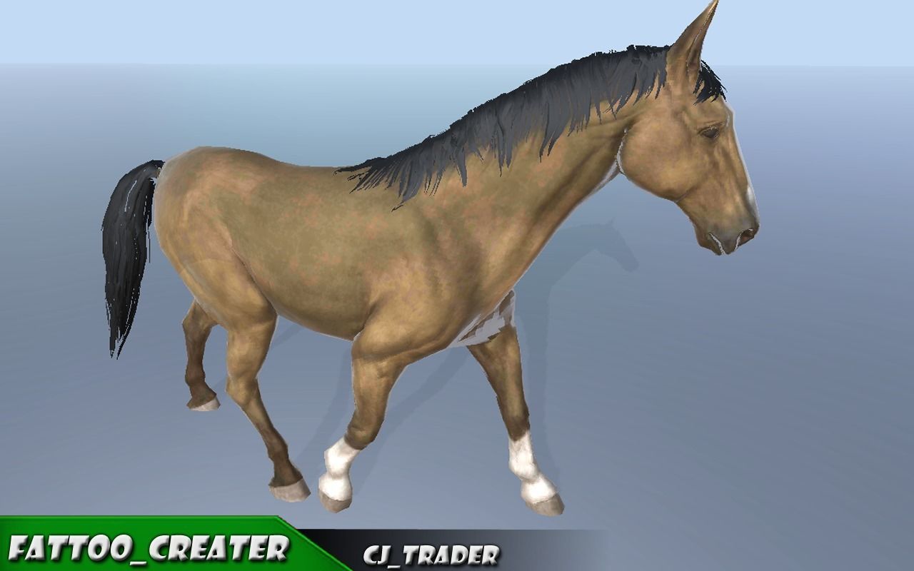 Horse Rigged-Animated 3D Model 3D model_3
