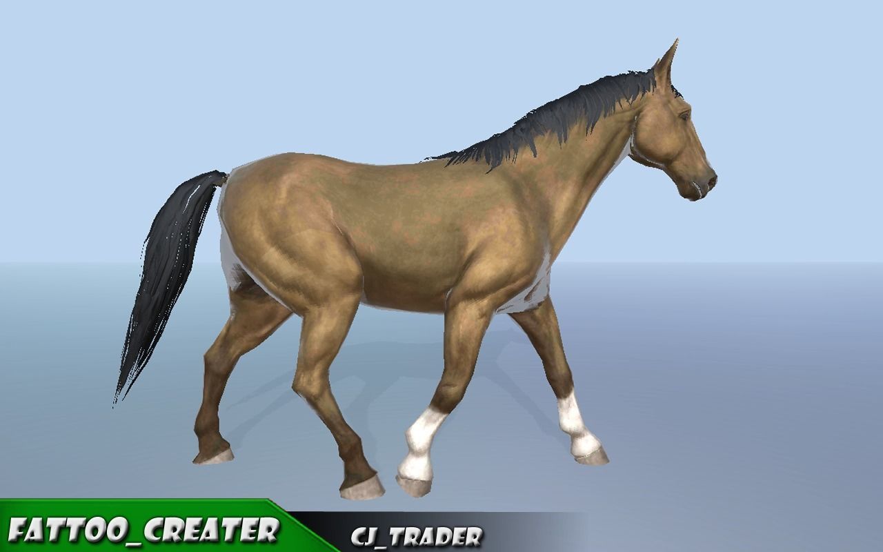 Horse Rigged-Animated 3D Model 3D model_4