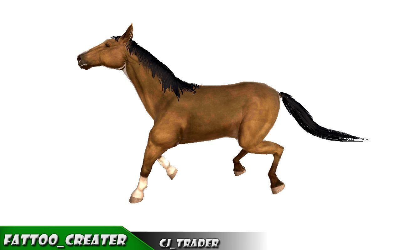 Horse Rigged-Animated 3D Model 3D model_5
