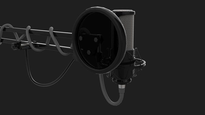 Microphone 3D model