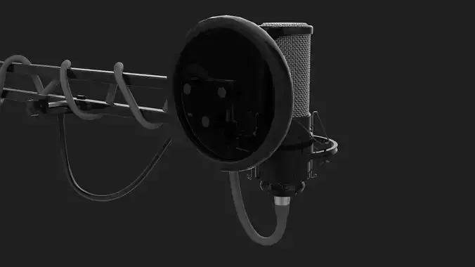 Microphone 3D model
