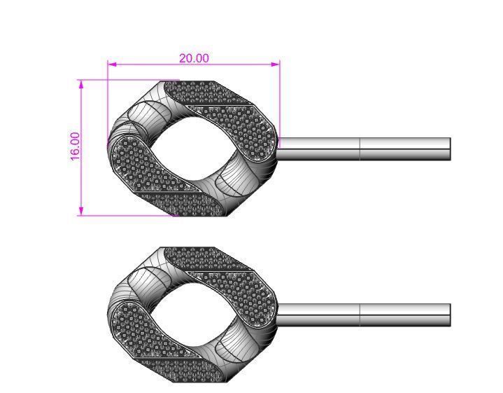 cuban Chain  necklace  bracelet diamond and lock just STL 3D model_14