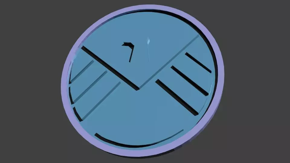 SHIELD logo older 3D model_0
