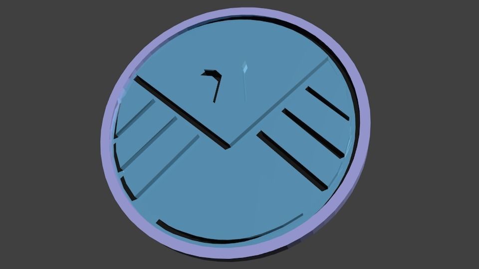 SHIELD logo older 3D model_1