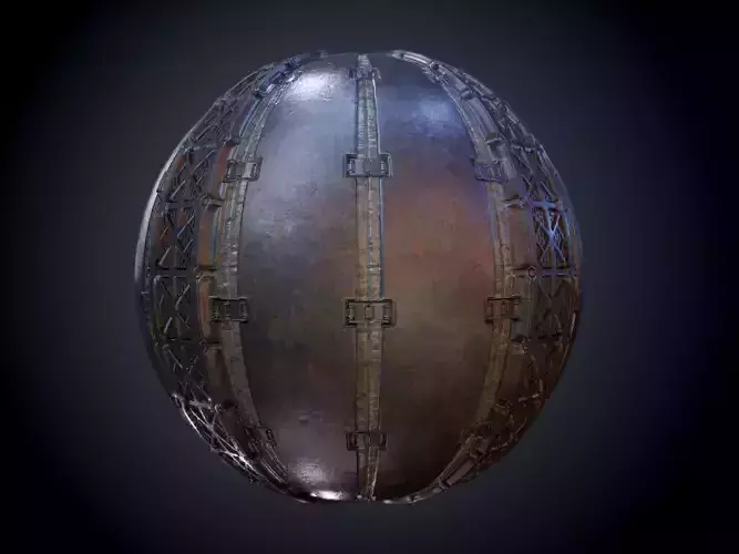 Sci-Fi Military Seamless PBR Texture 12 Texture