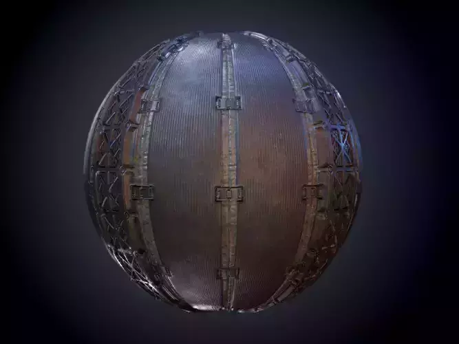 Sci-Fi Military Seamless PBR Texture 17 Texture